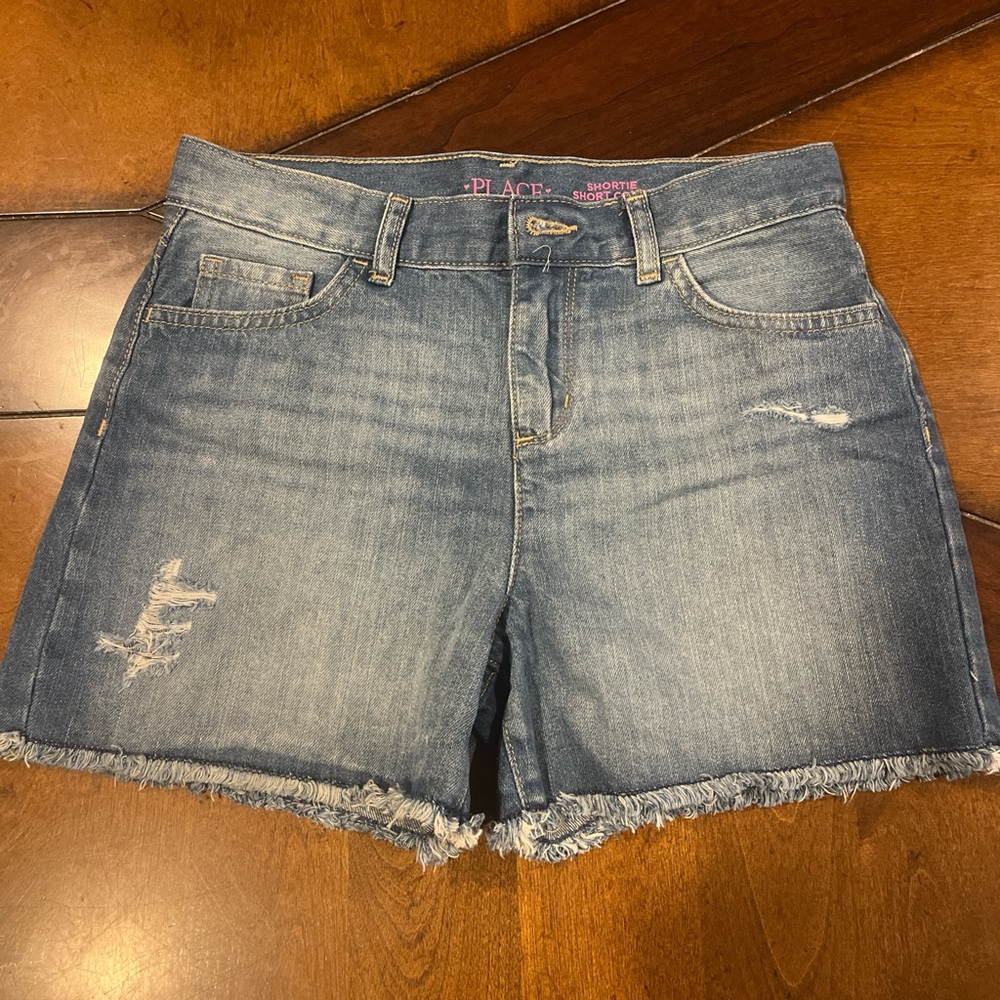 PLACE kids Distressed Denim Shorts - Blue